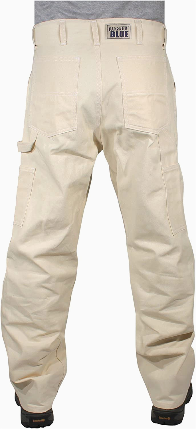 Rugged Blue Painters Pants Amazon.com: Rugged Blue Natural White Painters Pants 28×32 Natural …