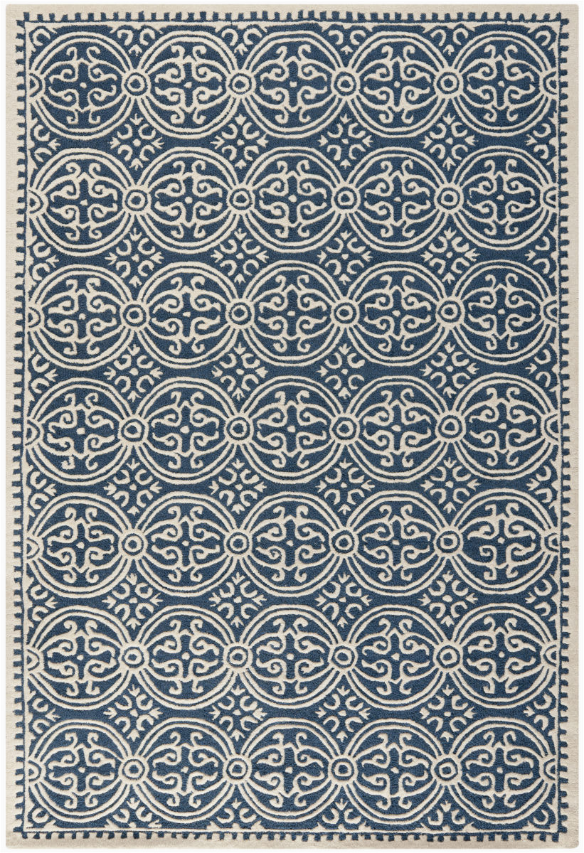 Safavieh Blue and White Rug Safavieh Cambridge Cam123g Navy Blue – Ivory area Rug