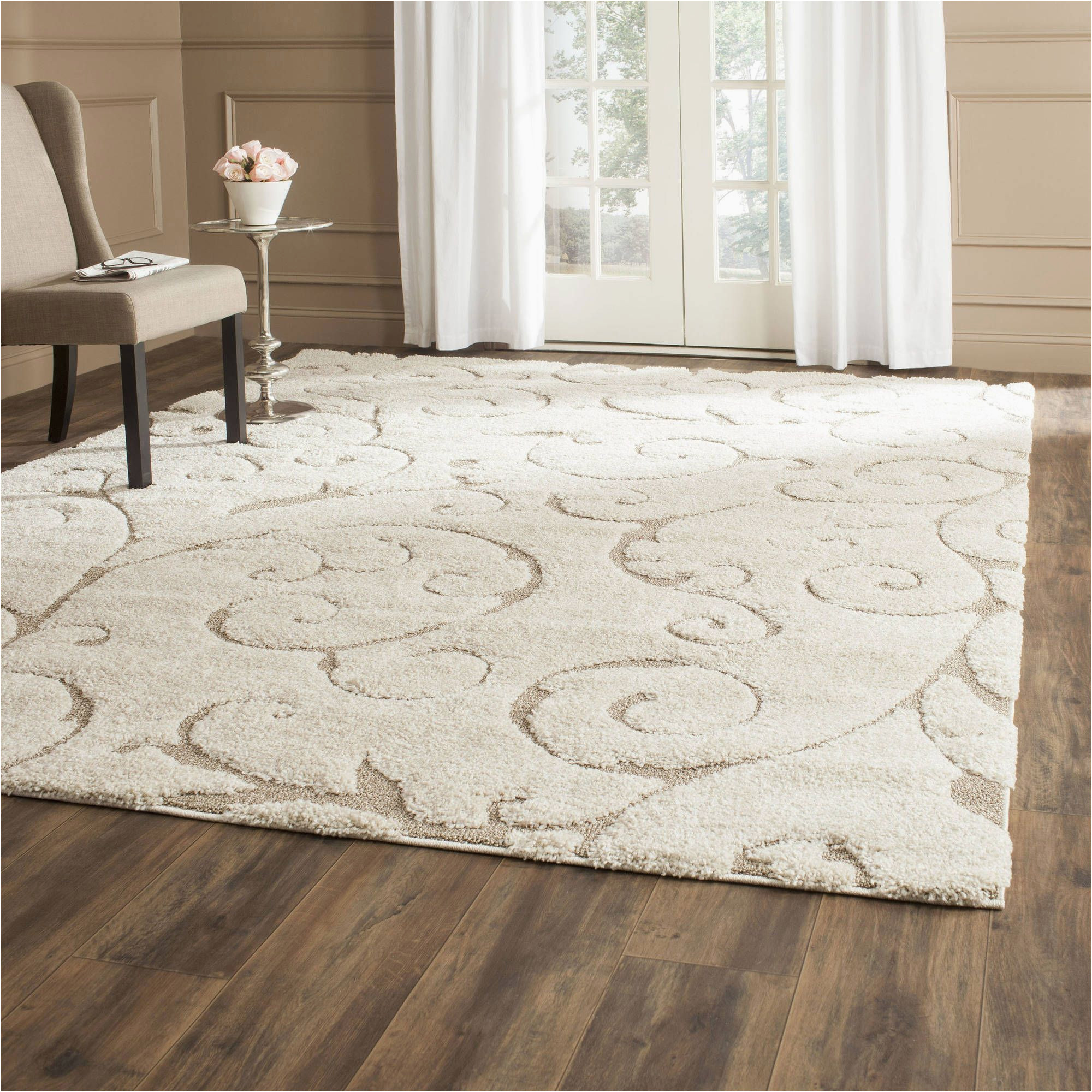 Safavieh Florida Douglas Floral Vines Shag area Rug Safavieh Florida Douglas Floral Vines Shag area Rug or Runner …