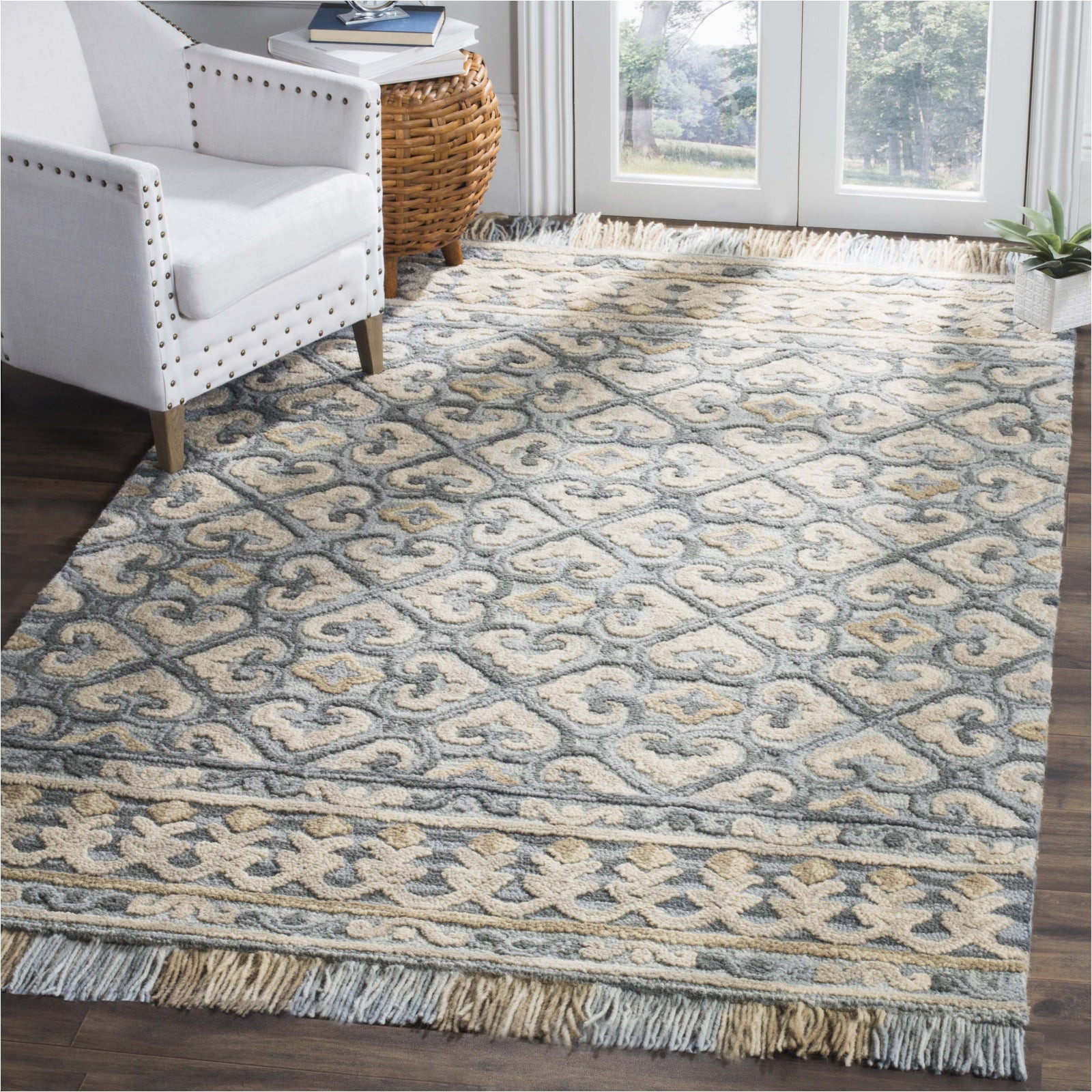 Safavieh Light Blue Rug Safavieh Blossom 420 Light Beige/blue area Rug