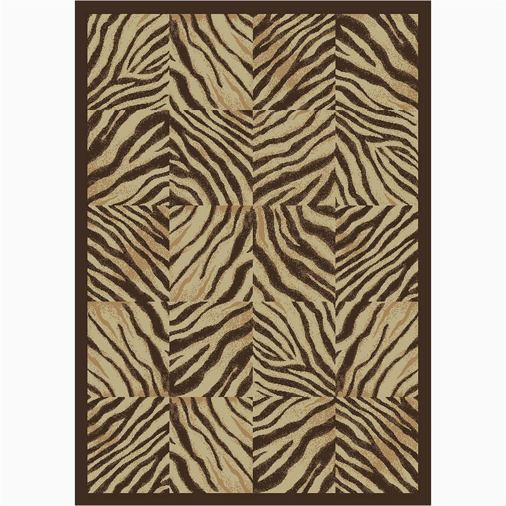 Shaw area Rugs Home Depot Zebra Quilt Brown 5 Ft. 3-inch X 7 Ft. 10-inch Rectangular area Rug