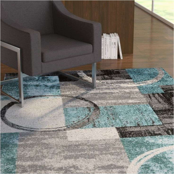 Sperling Circle Gray Blue area Rug Wrought Studio Fanton Abstract Gray/blue area Rug & Reviews …