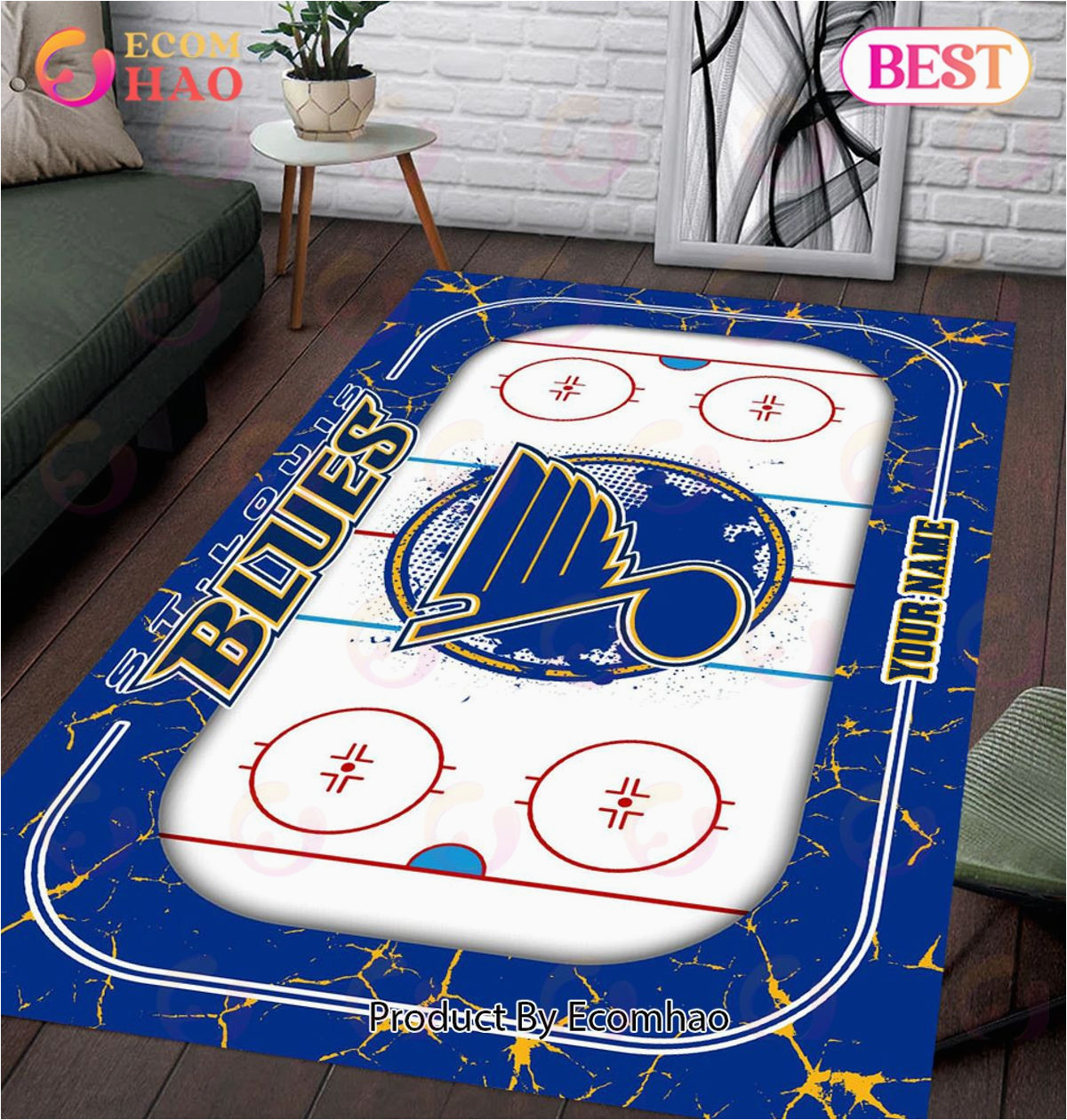 St Louis Blues Rug Personalized Nhl St. Louis Blues Rug Carpet Perfect Gift – Ecomhao …