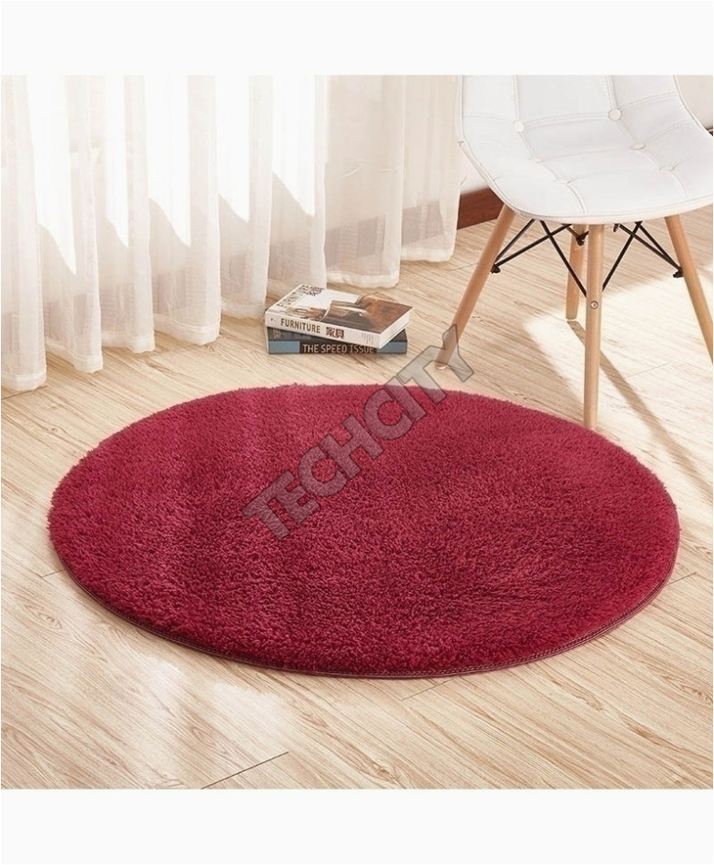 Wine Colored Bath Rugs Red Wine Color Home Berber Fleece Round Carpets Rugs