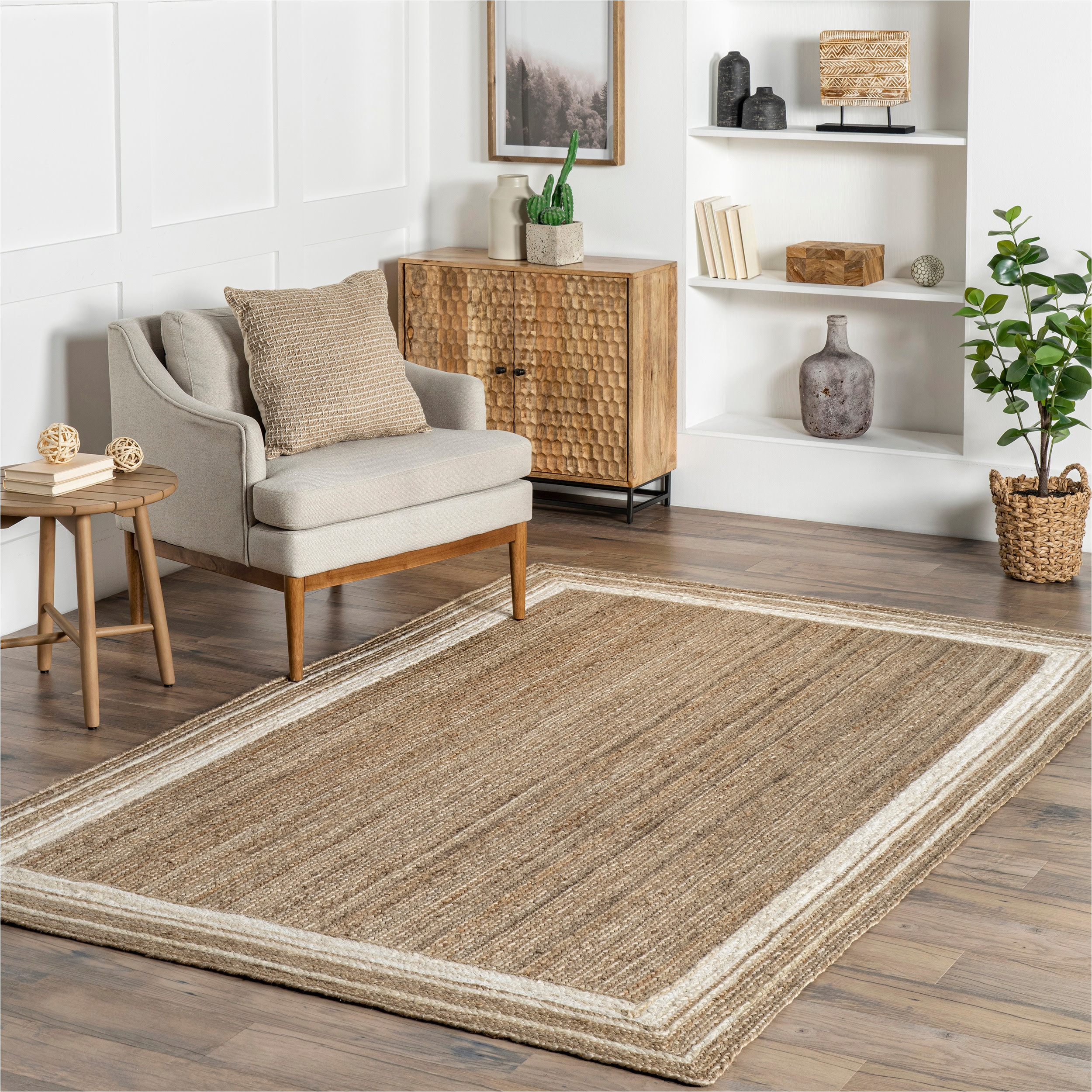 10 X 14 area Rugs Lowes Nuloom Rikki 10 X 14 Jute Off White Indoor Border area Rug In the …