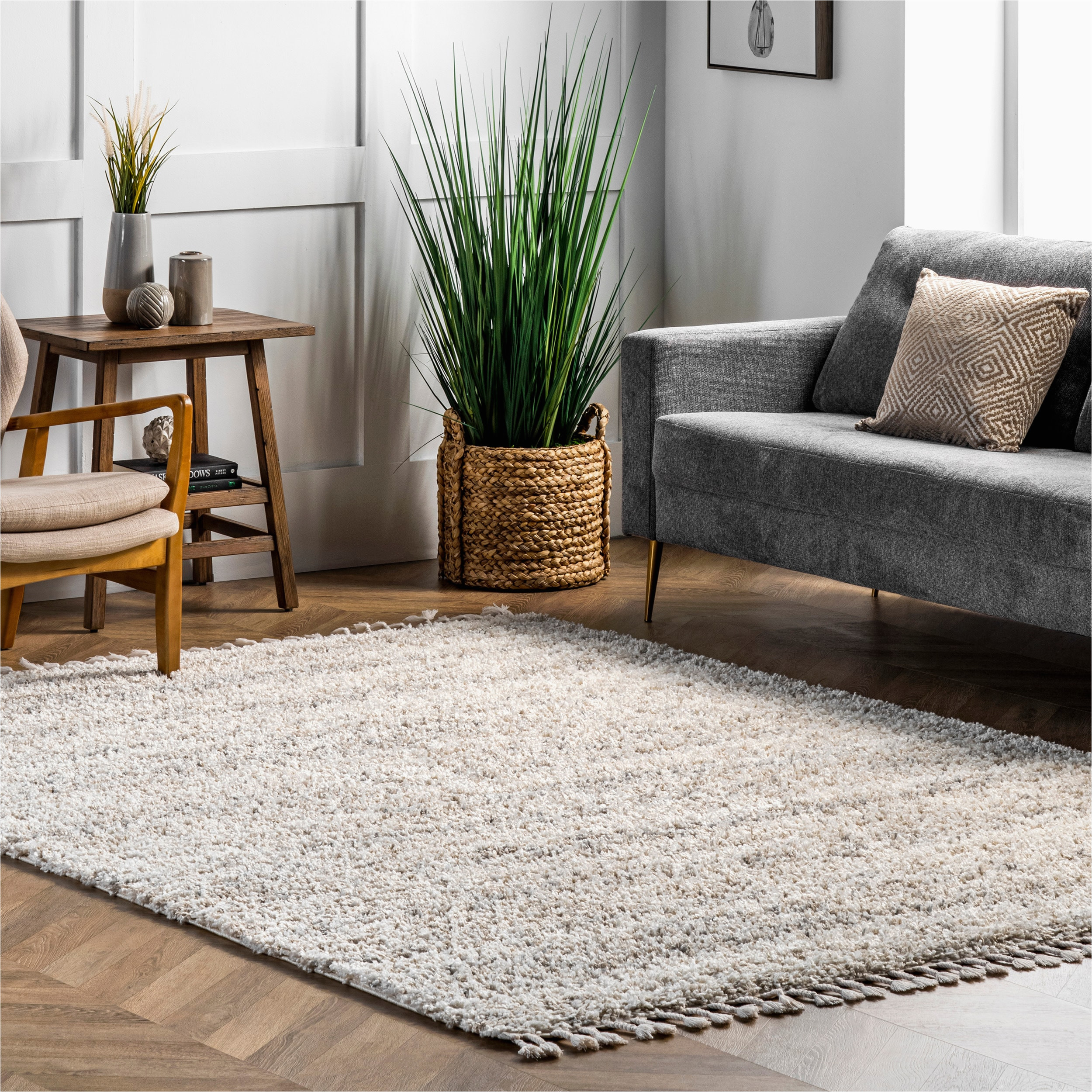 9×12 solid Color area Rugs Nuloom 9 X 12 Ivory Indoor solid area Rug