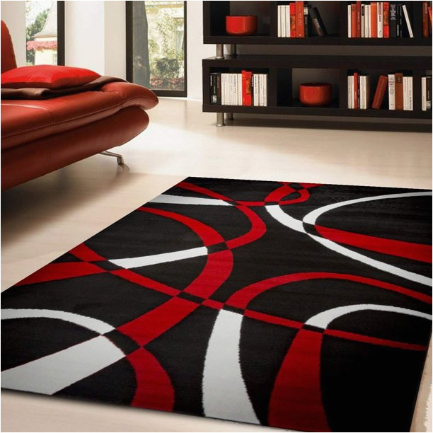 Area Rugs Black and Red Katelynn area Rug F 7500 Black/red 8′ X 10′ – Walmart.com
