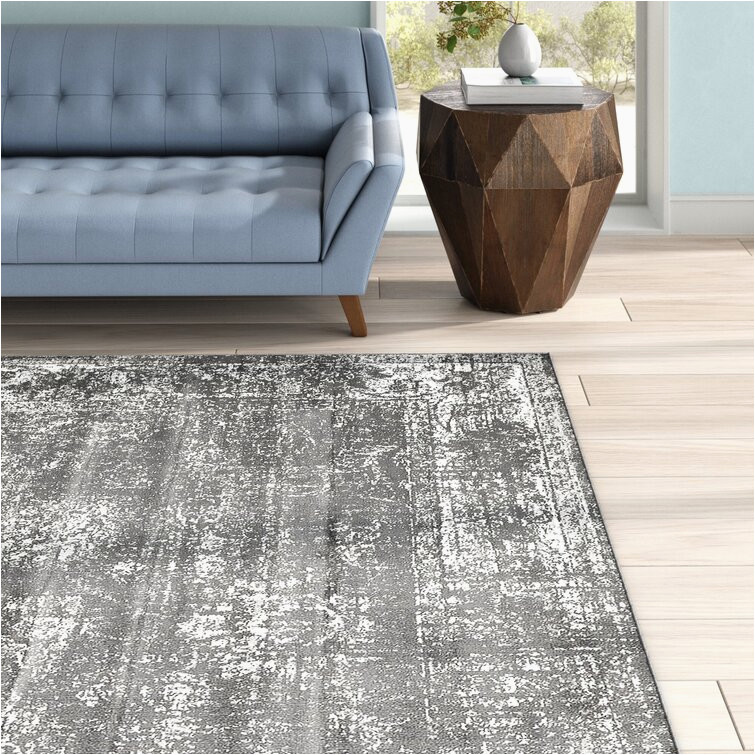 Dark Gray area Rug 8×10 Mistanaâ¢ Brandt Floral Dark Gray area Rug & Reviews Wayfair