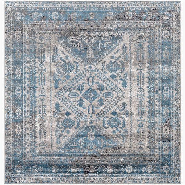 Evry Gray Vintage Heriz area Rug Heriz soft area Rug