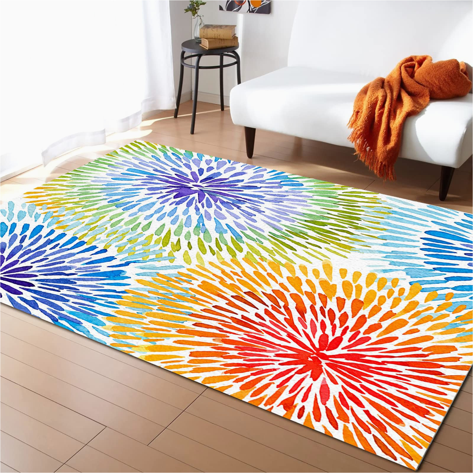 Extra Large Indoor Outdoor area Rugs Amazon.com: Boho Colorful area Rug 5’x8′,outdoor Indoor Extra …