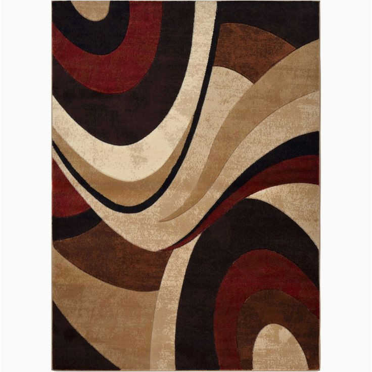 Giannini Abstract Brown Red area Rug Home Dynamix Zone asha Contemporary Animal area Rug – On Sale …