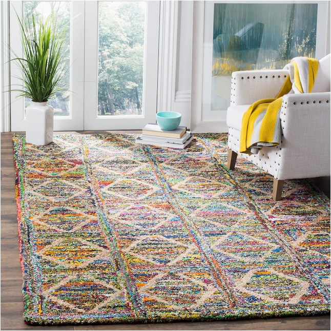 Harrison Weave Washable area Rugs Safavieh Nantucket Harrison 4 X 4 Square Indoor Abstract Bohemian …