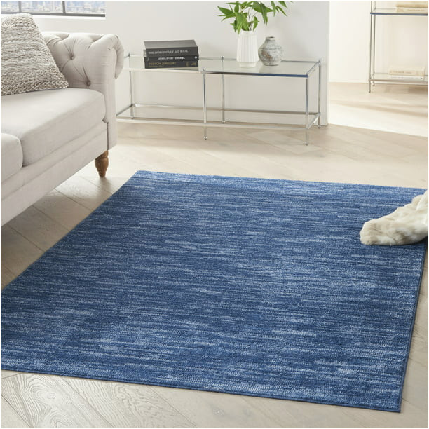 Navy Blue area Rug 4×6 Nourison Nourison Essentials Indoor/outdoor Navy Blue 4′ X 6′ area Rug, (4×6)