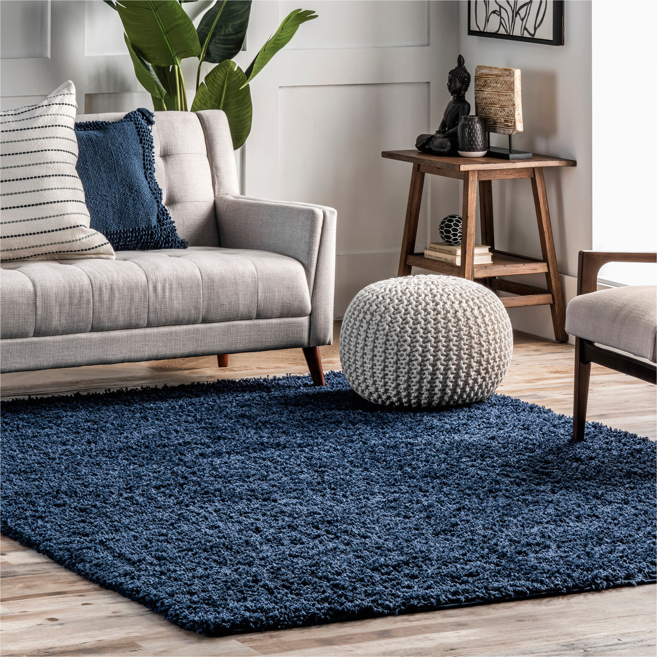 Navy Blue area Rug 4×6 Nuloom 4 X 6 Navy Indoor solid area Rug In the Rugs Department at …