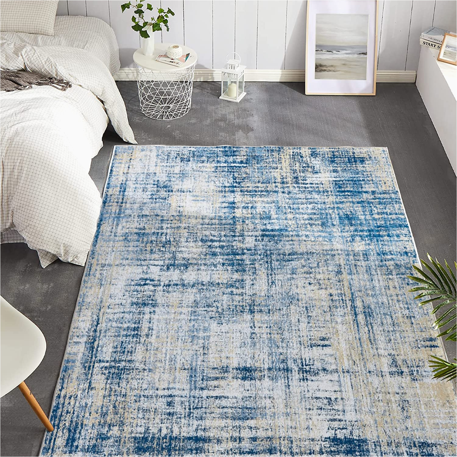 Navy Blue area Rugs Contemporary Contemporary Modern Abstract Navy Blue area Rug