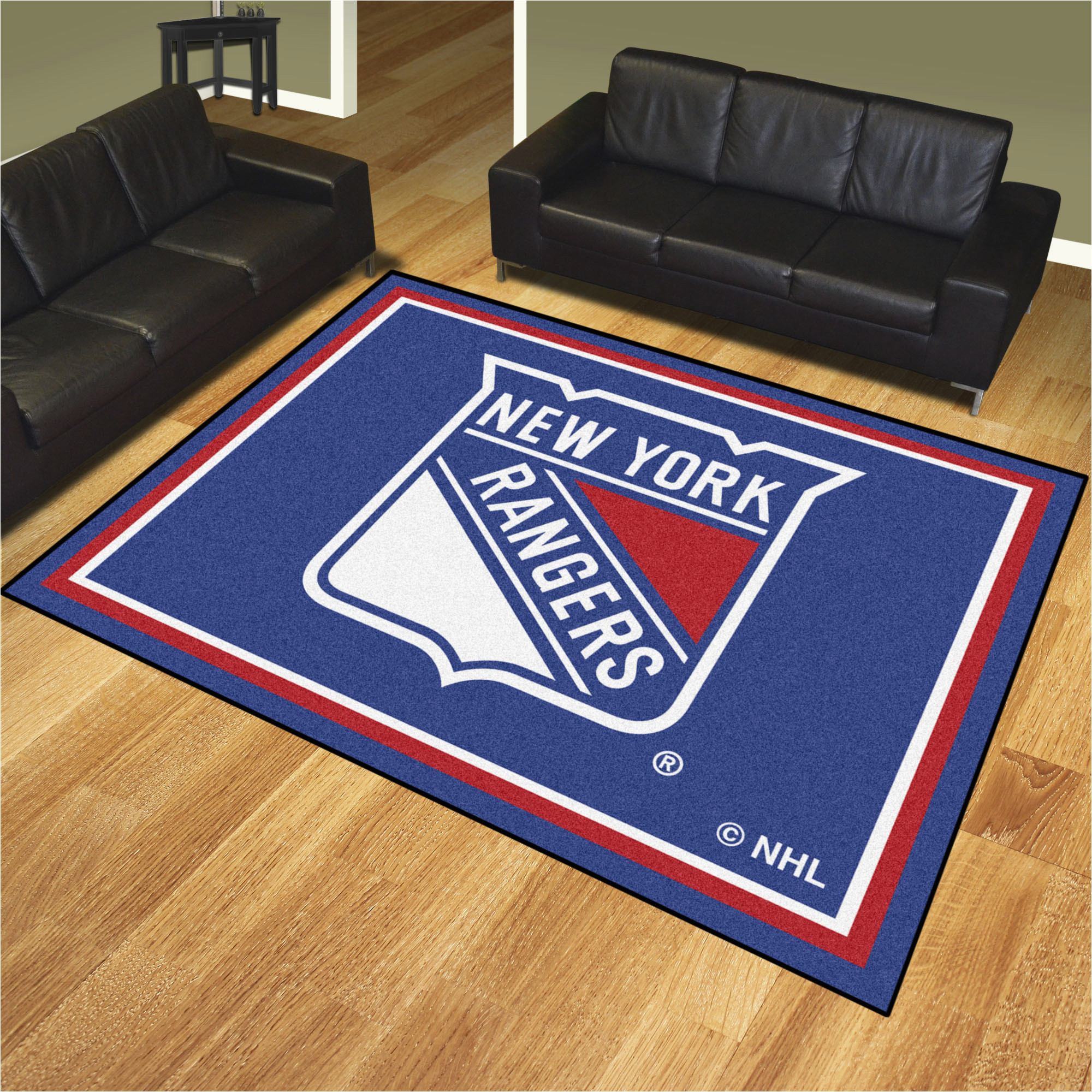 New York Rangers area Rug New York Rangers 1/4″ Plush area Rug â Nylon 8â X 10â