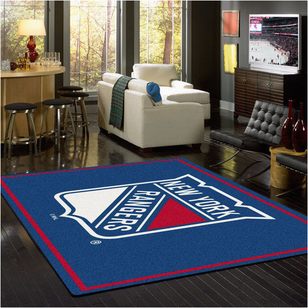 New York Rangers area Rug New York Rangers Nhl Team Spirit Rug