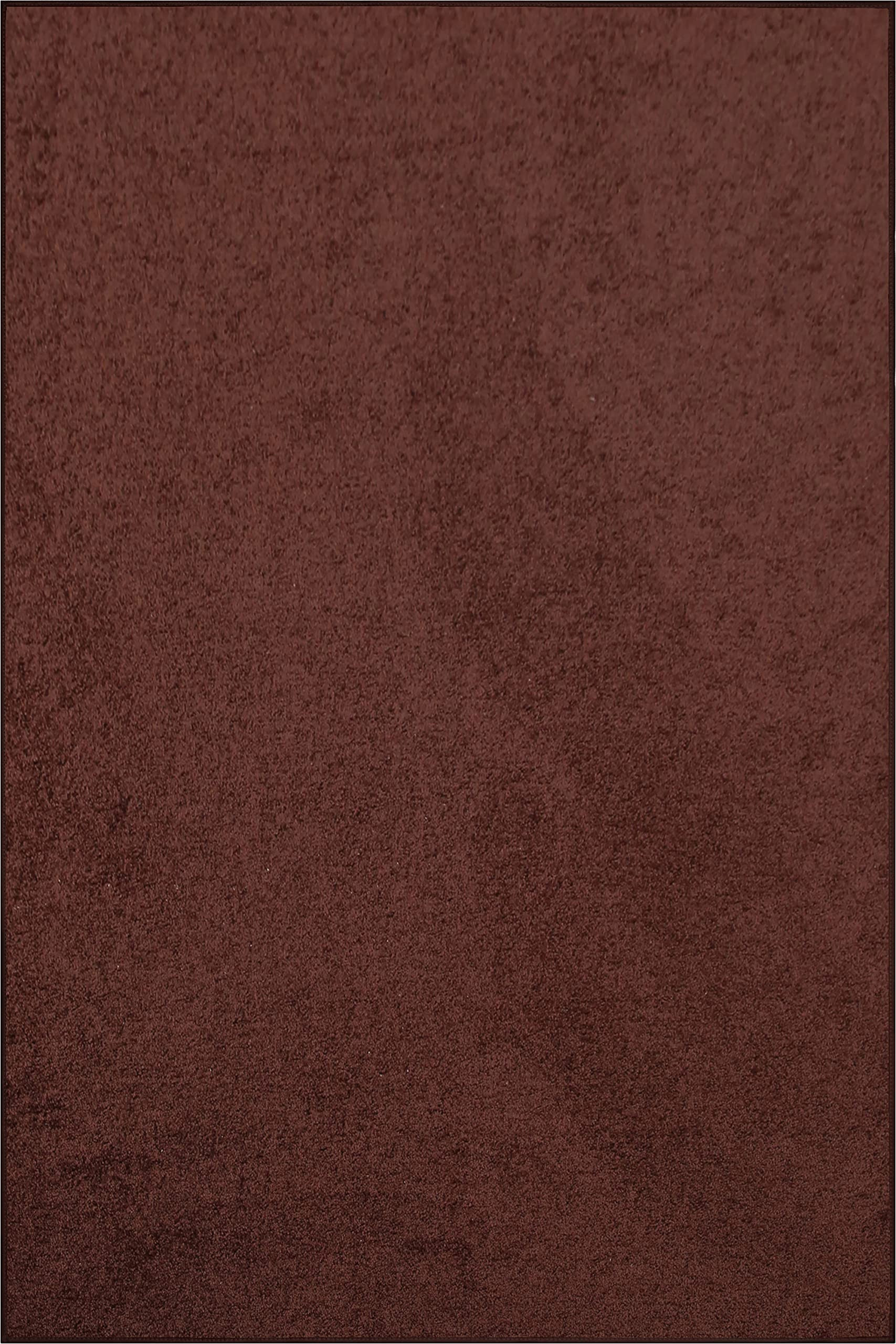 Solid Chocolate Brown area Rug Ambiant Pet Friendly solid Color area Rugs Chocolate – 2′ X 3′