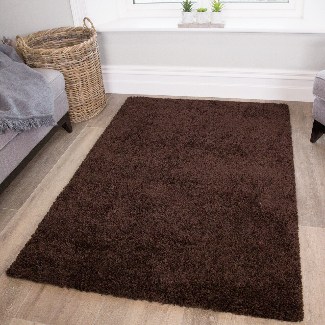 Solid Chocolate Brown area Rug solid Chocolate Brown Shaggy Rugs Dense Long Pile Non Shed Living Room Rug Cheap