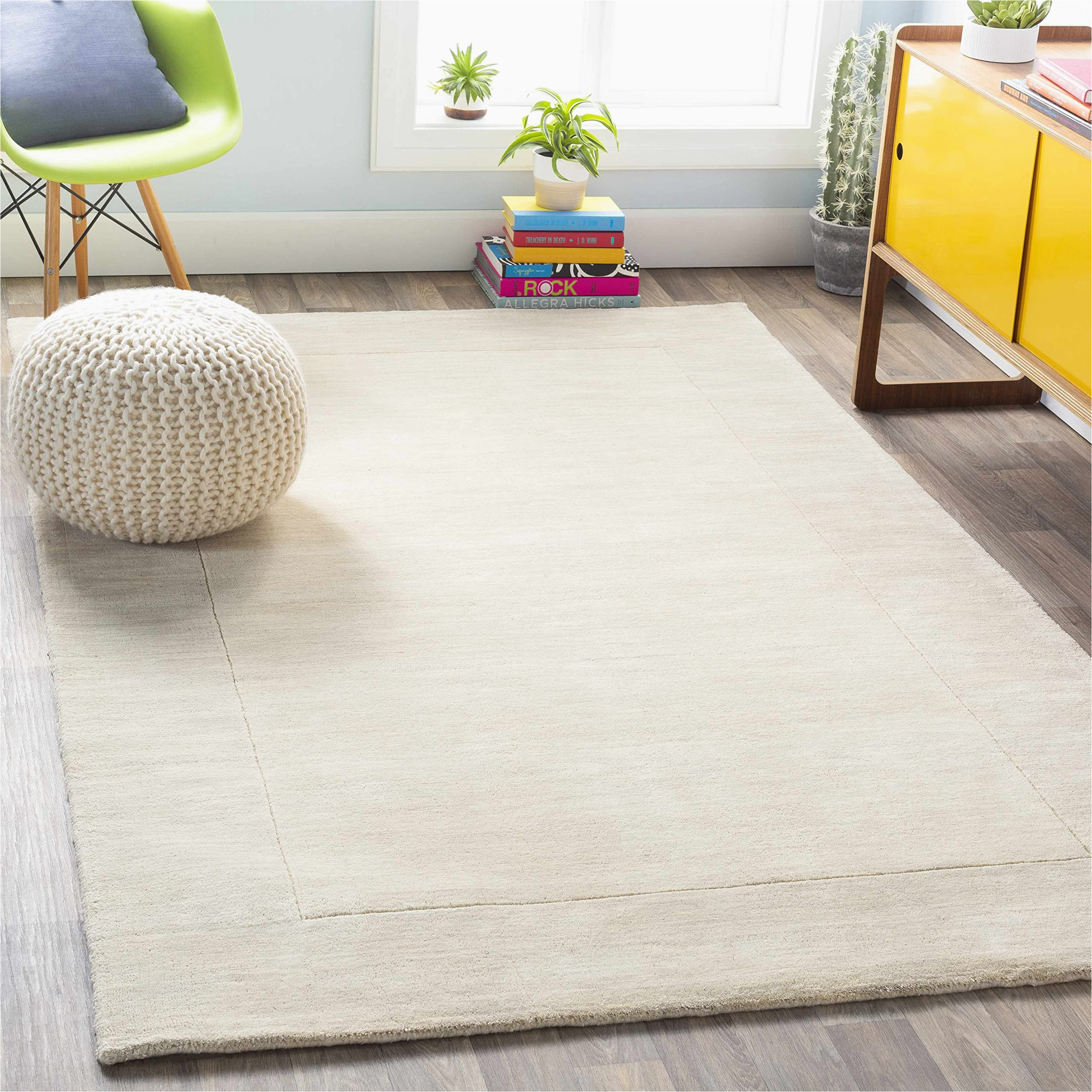 Solid Color area Rugs with Borders Ronkonkoma solid Border 9′ X 13′ area Rug