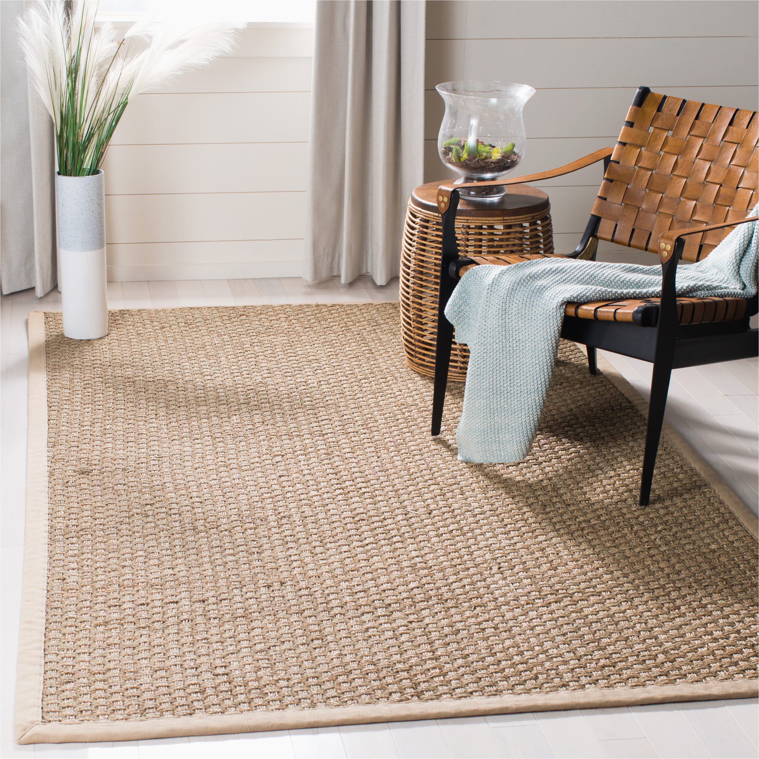 Solid Color area Rugs with Borders Safavieh Natural Fiber Arbor Border area Rug, Natural/beige, 2′ X 3′