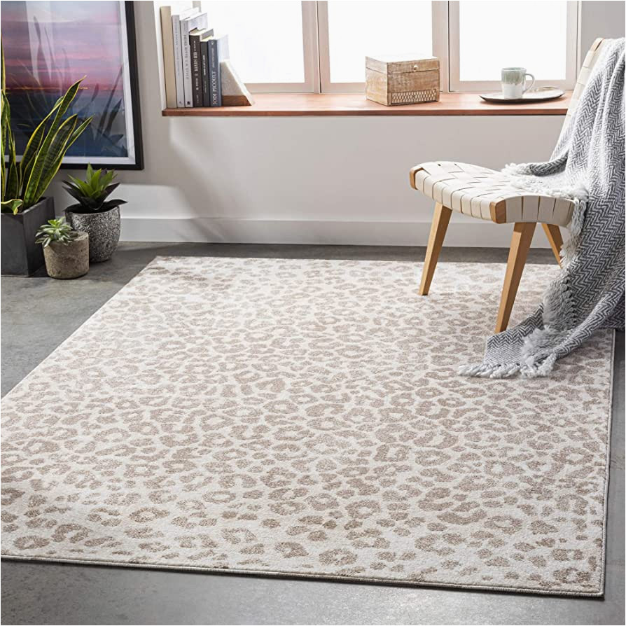 6 Foot by 7 Foot area Rug Artistic Weavers Nixie Leopard Print area Rug, 6 Ft 7 In X 9 Ft, Camel