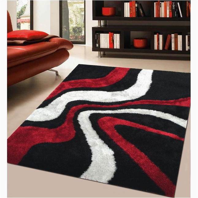Blanco Hand Tufted Grey area Rug Amazing Rugs Aria 2 X 3 Black, Red, White Indoor solid area Rug In …