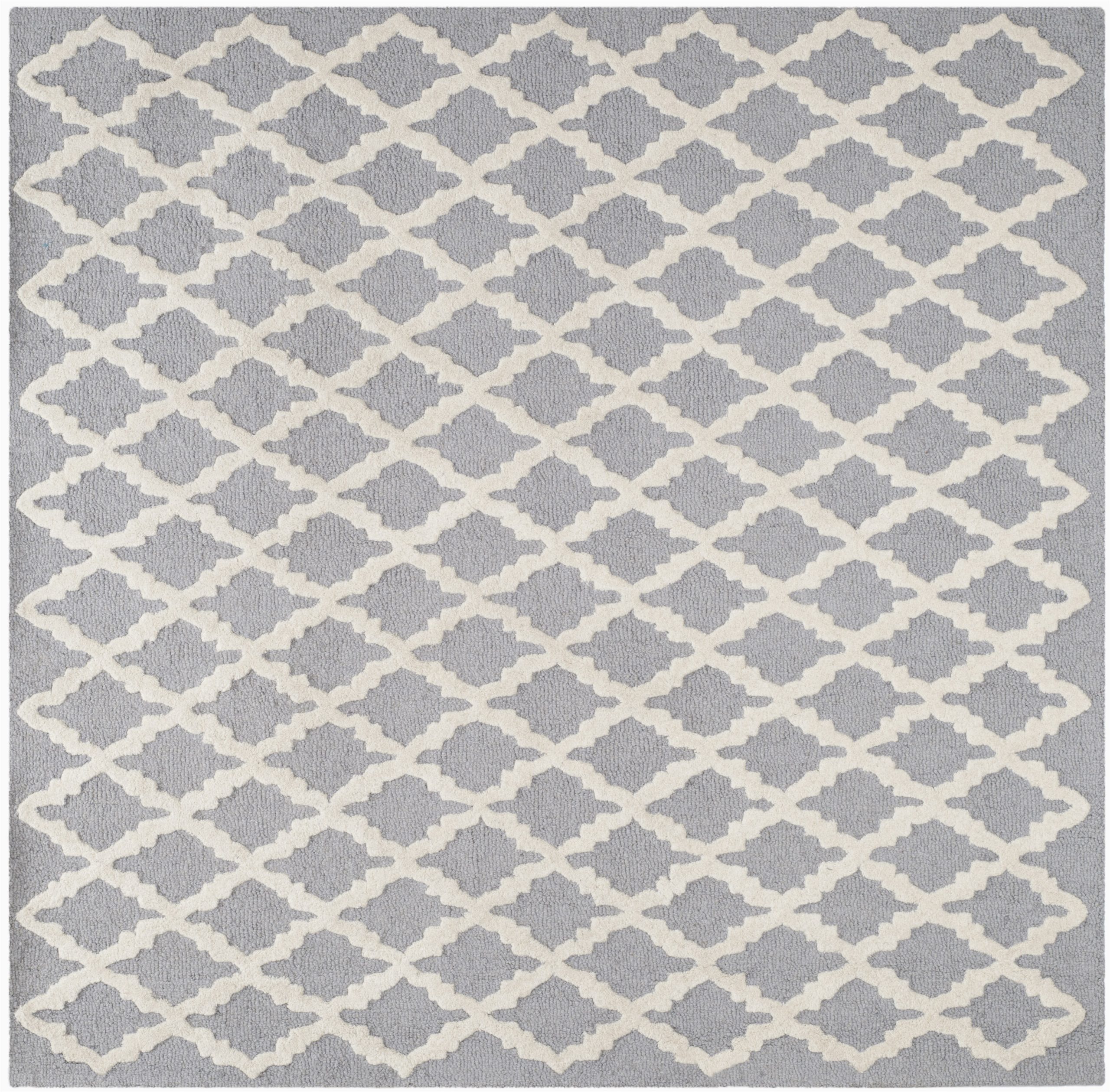 Blanco Hand Tufted Grey area Rug Katie Hand-tufted Wool Silver/ivory area Rug