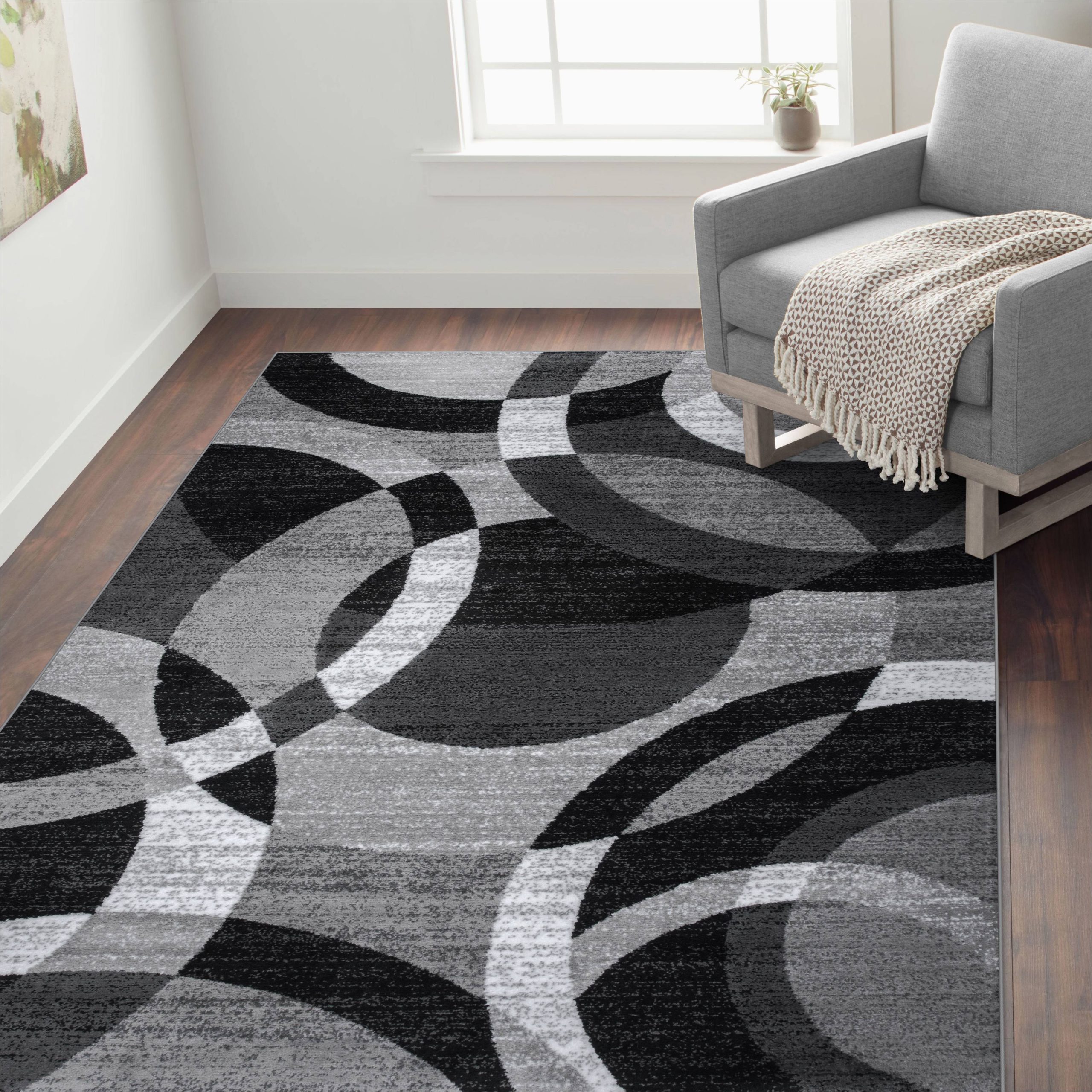 Contemporary area Rugs with Circles Rugshop area Rugs Modern Contemporary Circles Abstract Rug New Living Room Rugs