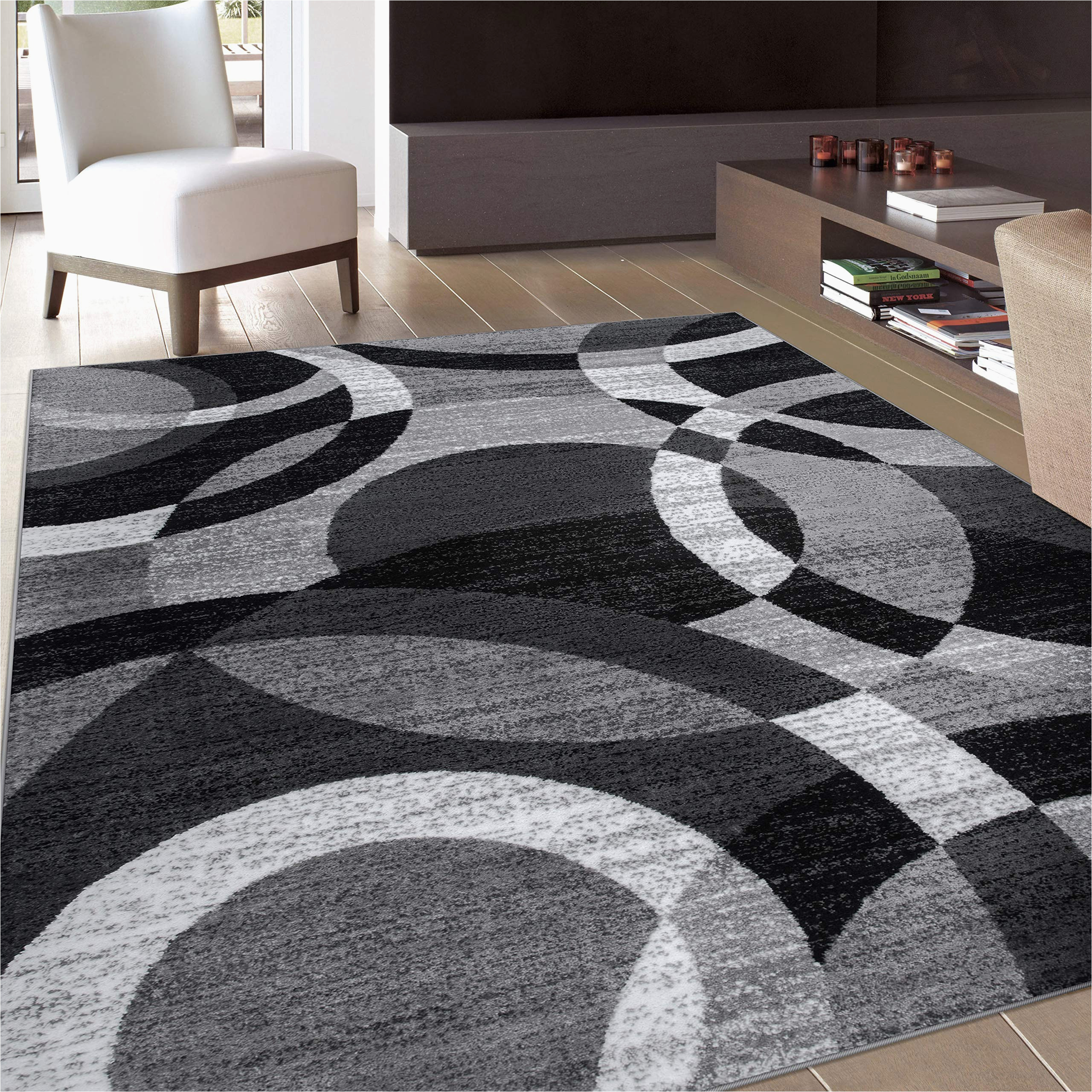 Contemporary area Rugs with Circles Rugshop Contemporary Abstract Circles Perfect for High Traffic areas Of Your Living Room,bedroom,home Office,kitchen Easy Cleaning area Rug 5’3″ X …