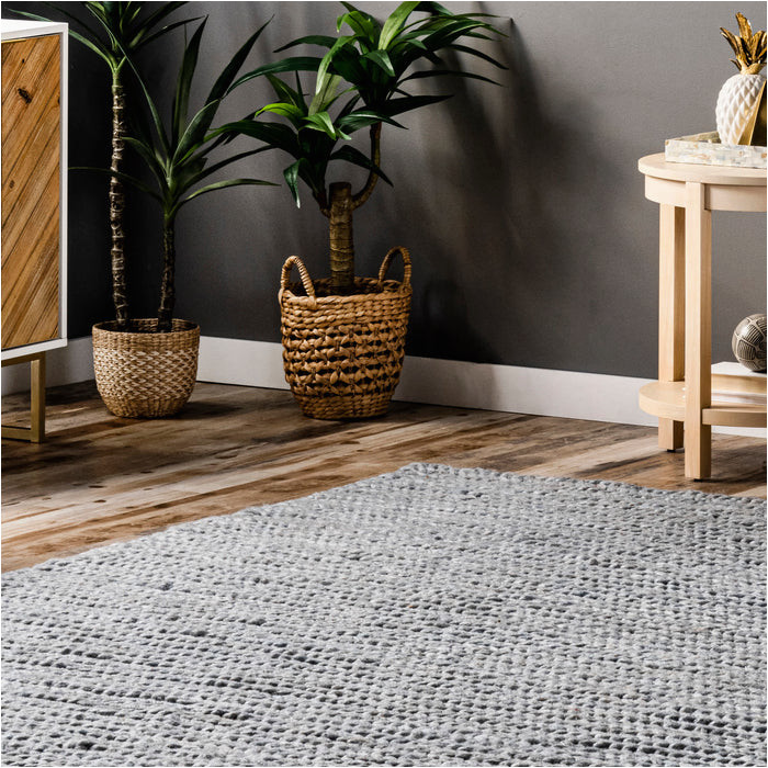 Hand Woven Wool area Rugs Hand Woven Chunky Woolen Cable area Rug