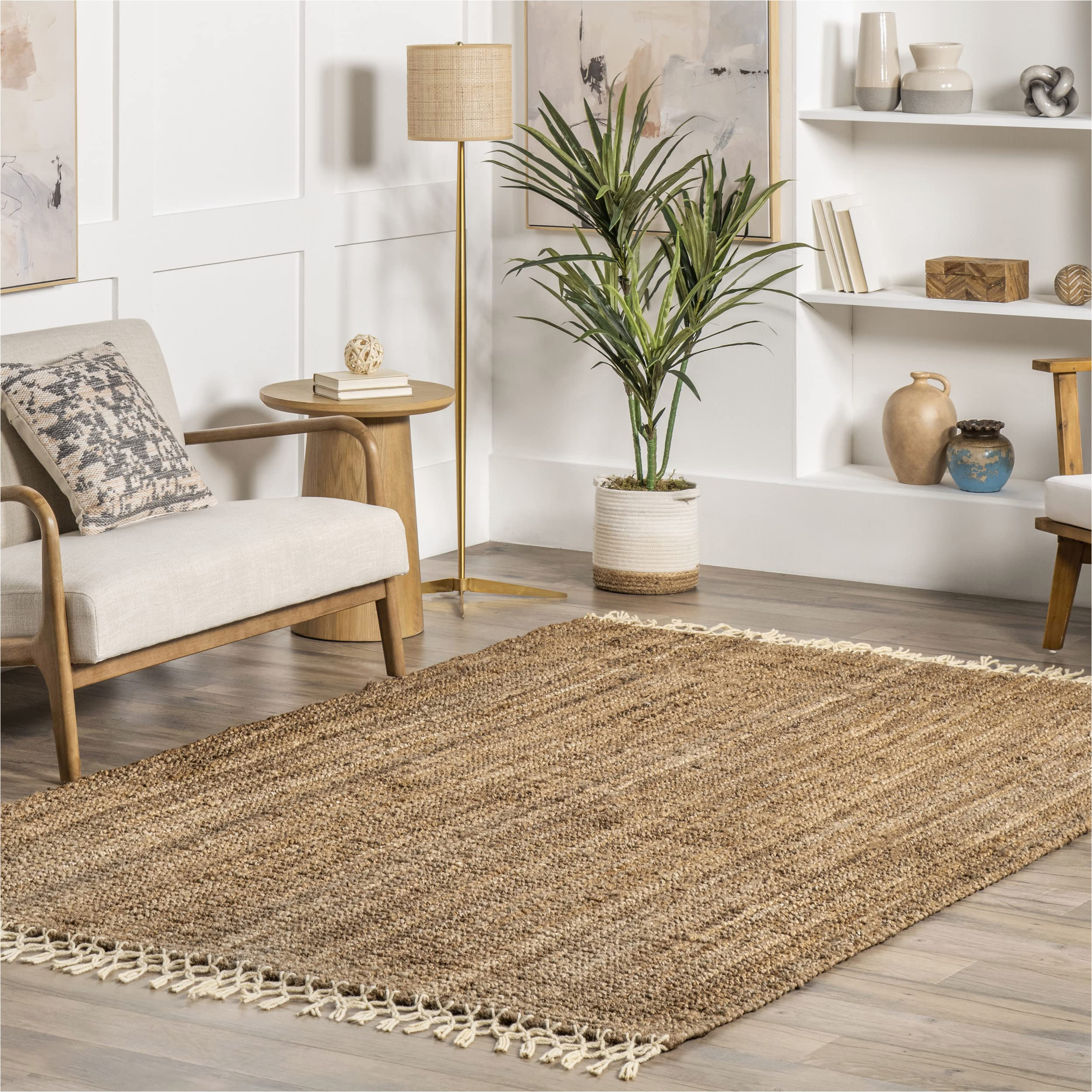 Hand Woven Wool area Rugs Nuloom Raleigh Hand Woven Wool area Rug, 4 Ft X 6 Ft, Natural