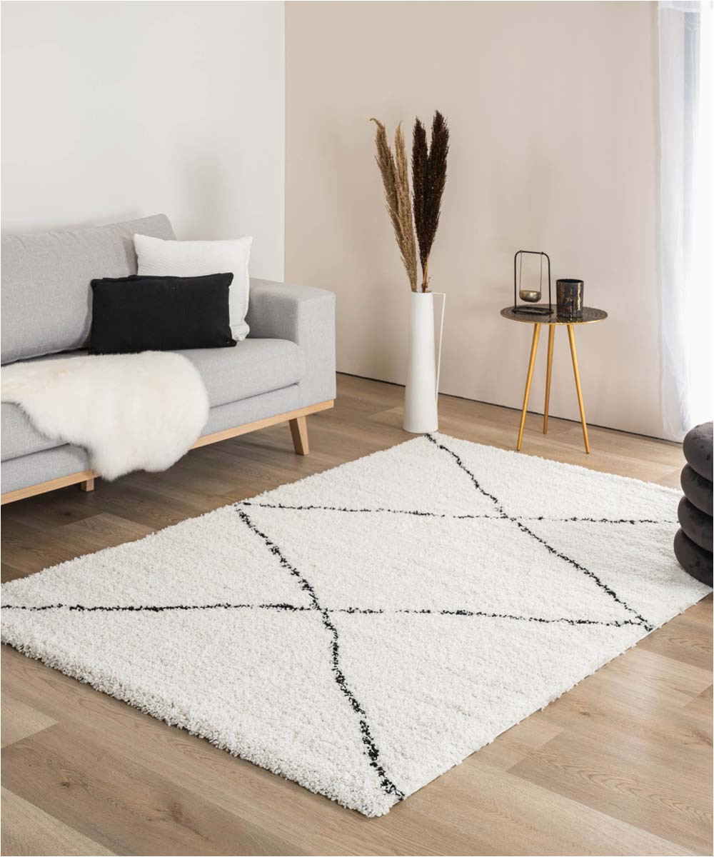 Kmart area Rugs On Sale Hochflor Teppich Berber Artisan – WeiÃ/schwarz