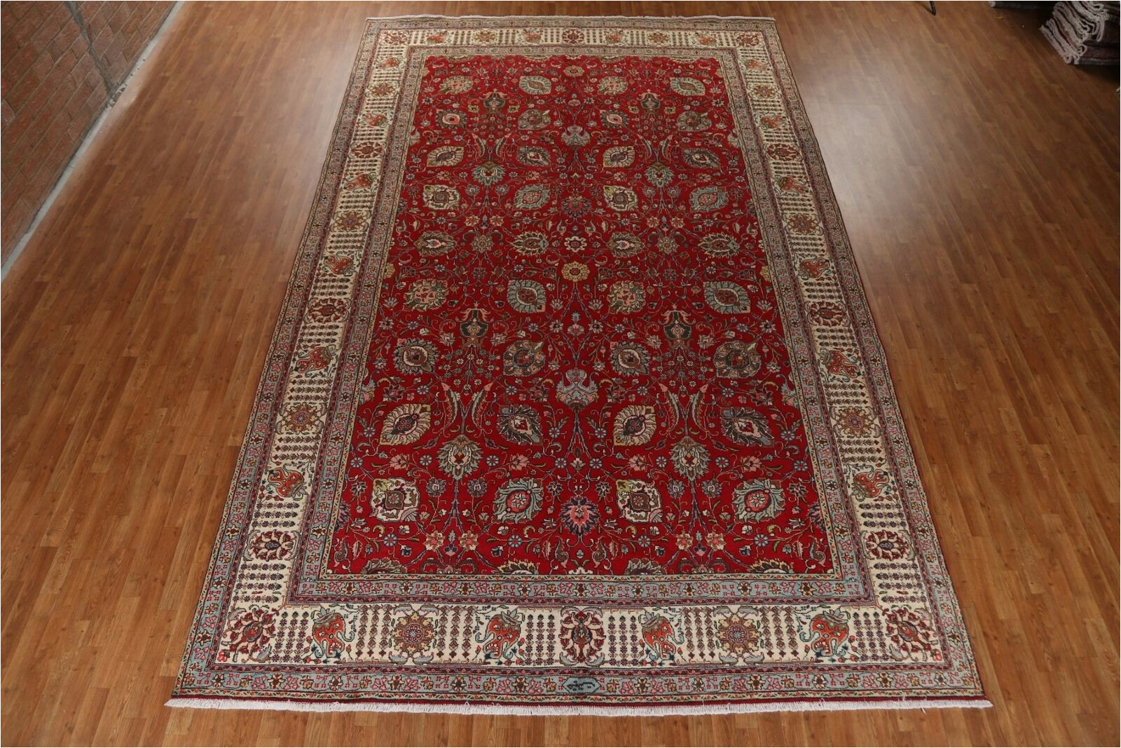 Large area Rugs 10 X 16 Vintage Floral Traditional Red area Rug 10×16 Ft Wool Hand-knotted Large Carpet