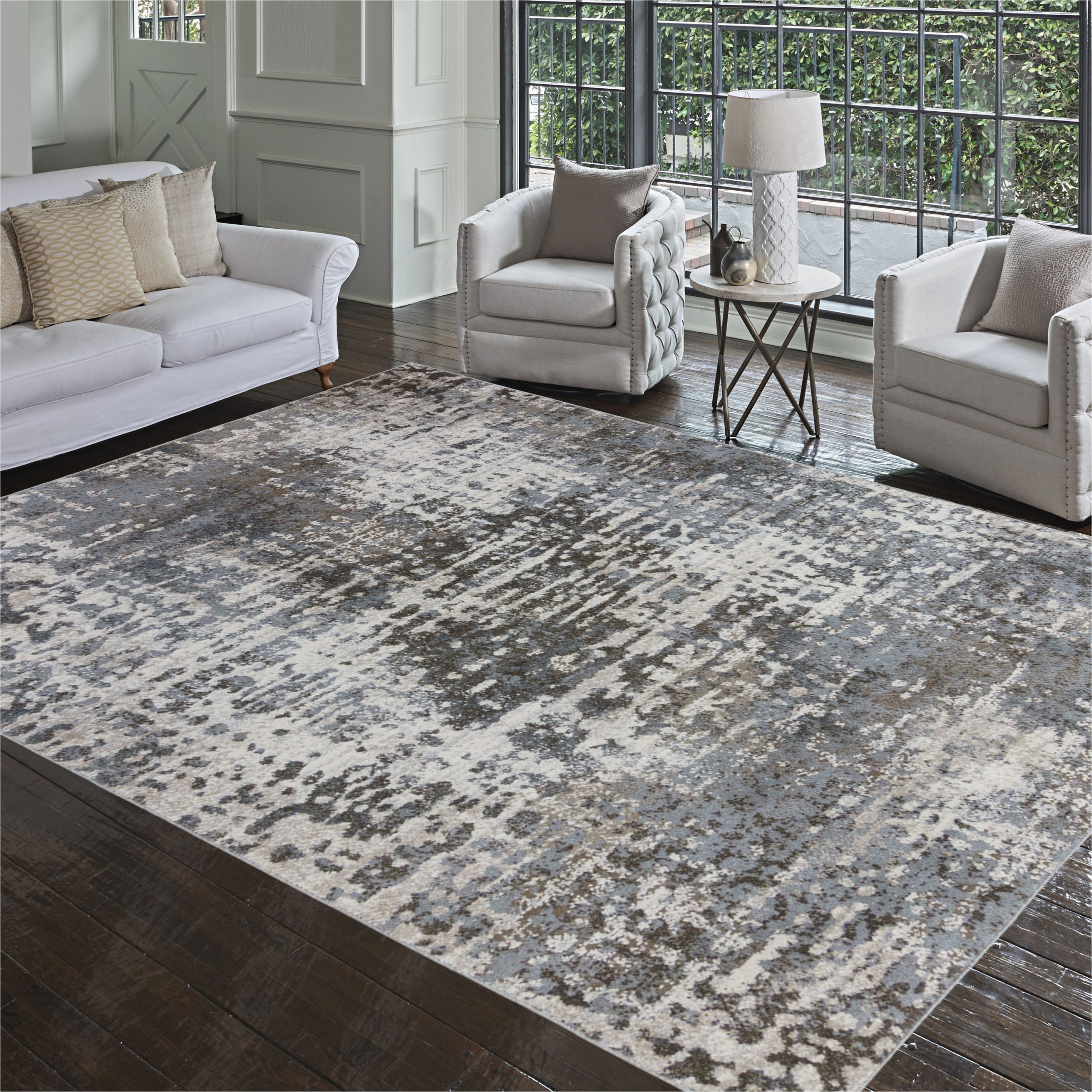 Large area Rugs Cheap Near Me origin 21 Abstract 6 X 9 Beige Indoor Distressed/overdyed area Rug