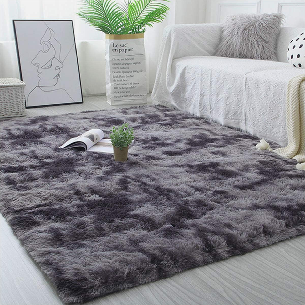 Large area Rugs for Bedrooms Calore Fluffy Living Room Rug, Shaggy Rugs, Bedroom Rug, Large Rug …