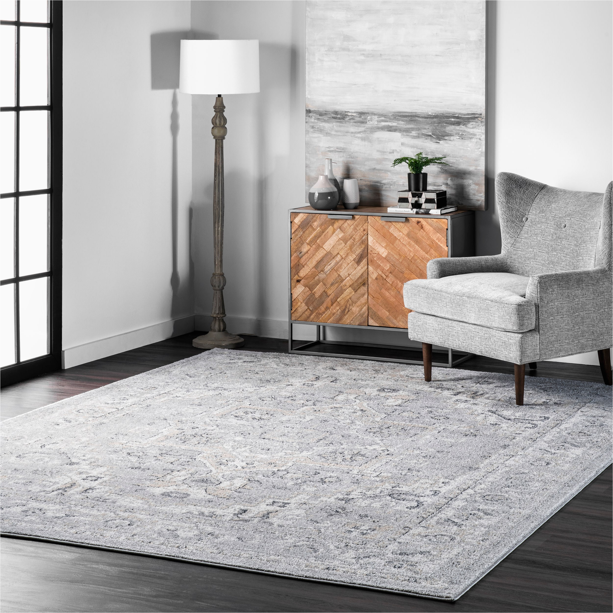 Light Gray area Rug 10×14 Nuloom Gena 10 X 14 Light Gray Indoor Medallion area Rug