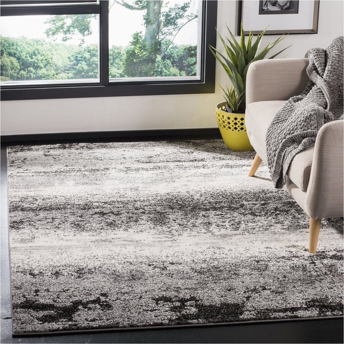 Light Gray area Rug 10×14 Safavieh Spirit 100 Spr122h Charcoal/light Grey area Rug …