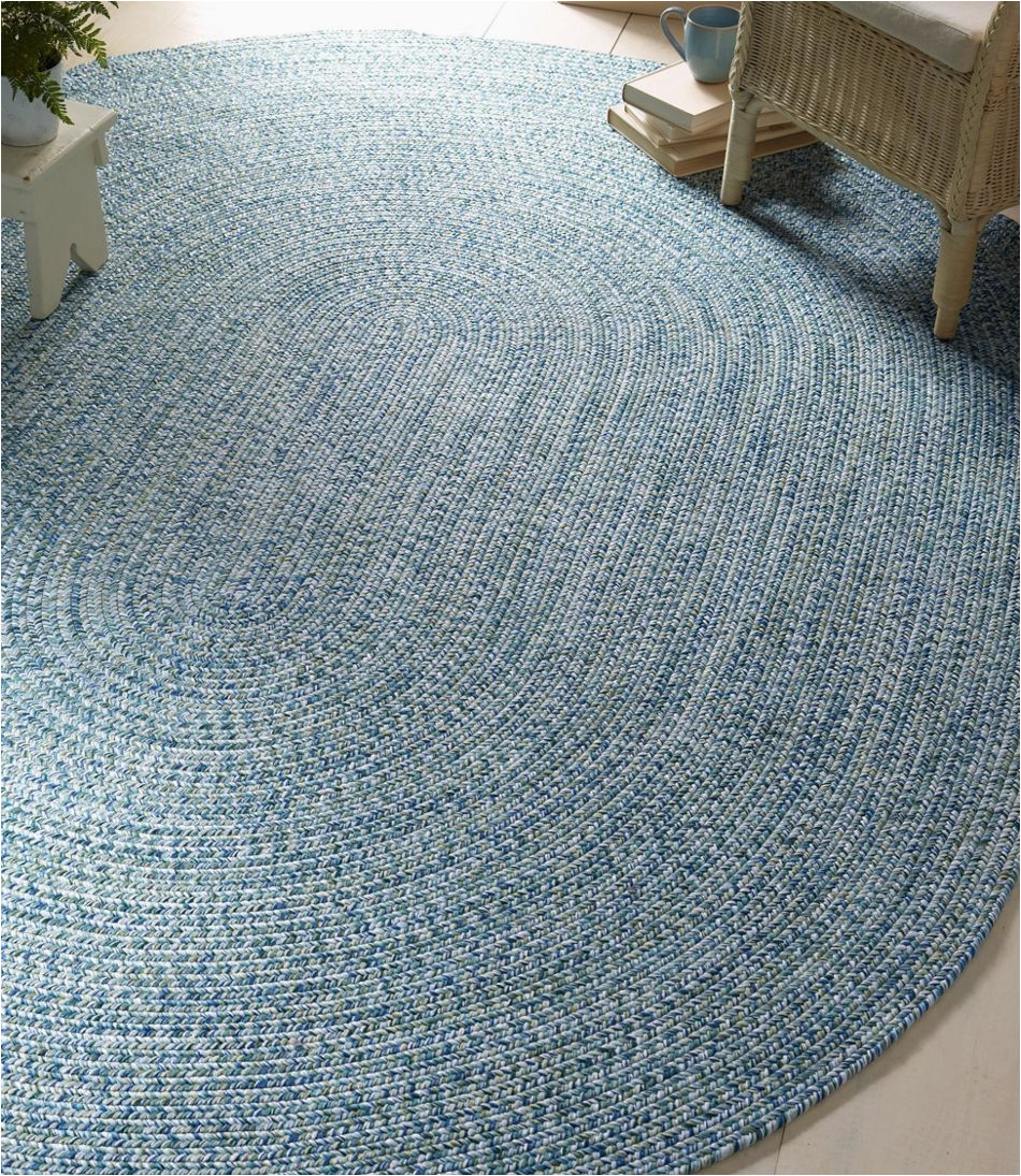 Ll Bean Home area Rugs All-weather Braided Rug, Concentric Pattern Oval