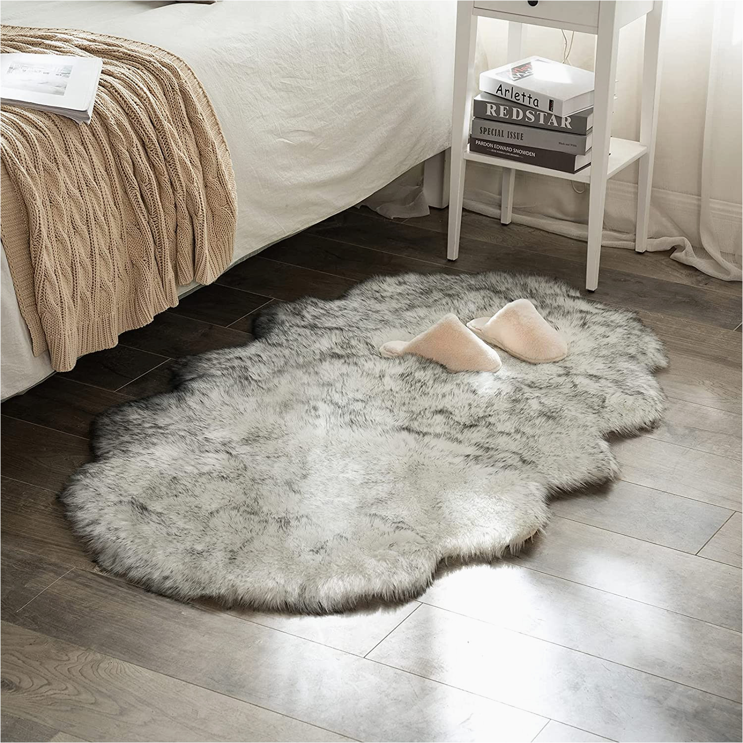 Lux Home Plush area Rug Miulee Luxury Super soft Fluffy area Rug Faux Fur Sheepskin Rug …