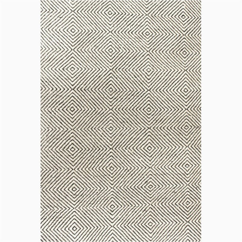 Marcelo Hand Tufted area Rug Marcelo Geometric Handmade Tufted Ivory area Rug