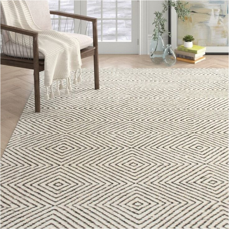 Marcelo Hand Tufted area Rug Marcelo Hand-tufted Wool/cotton Ivory area Rug & Reviews Joss …