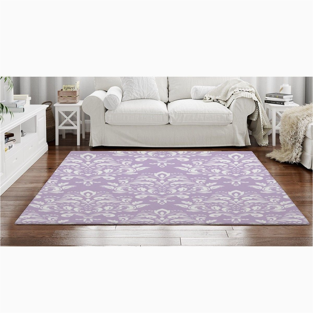 Mauve and Grey area Rugs Lavender Rugs Cute area Rug Lavender Damask area Rugs – Etsy.de