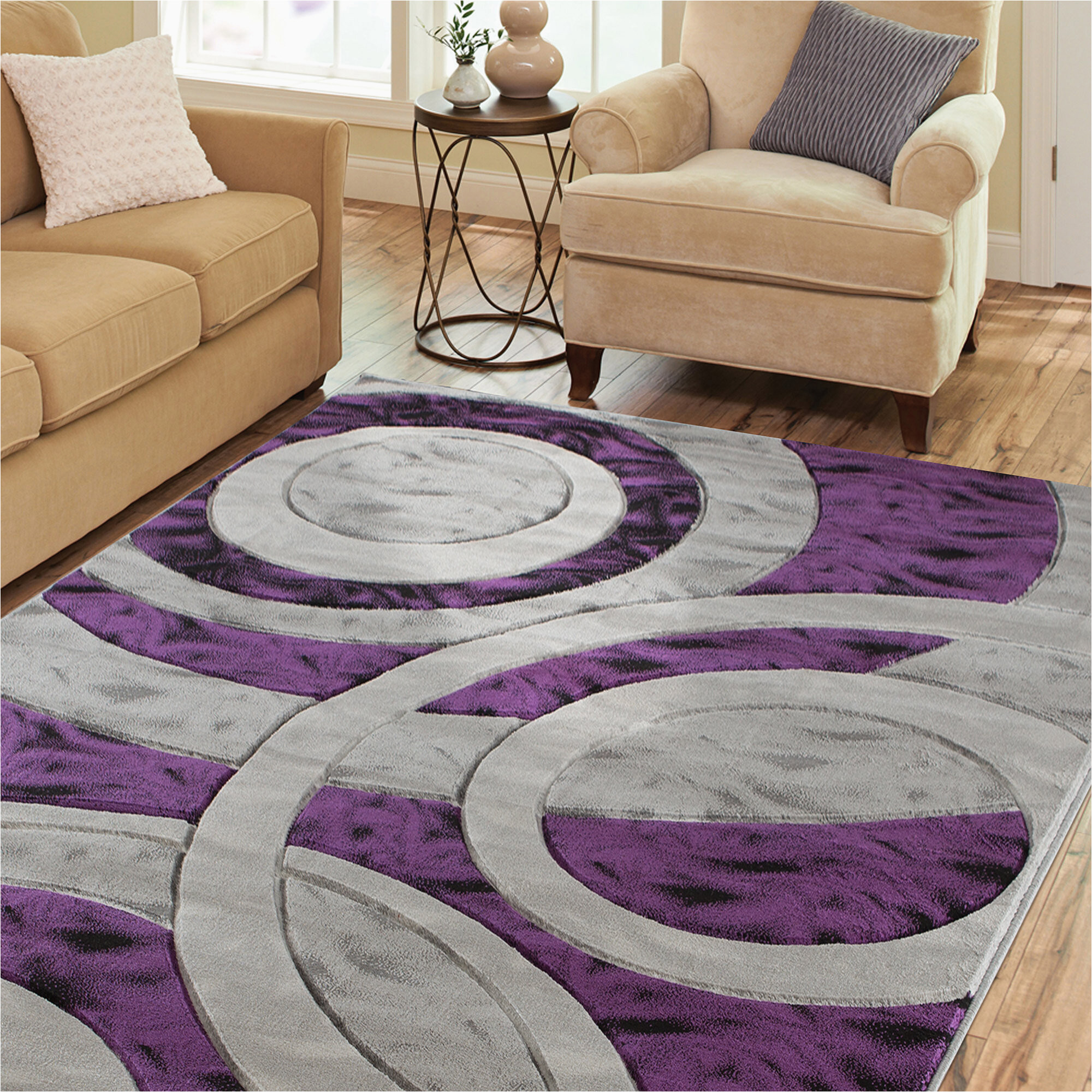 Mauve and Grey area Rugs Wrought Studio Adonia Abstract Purple/gray area Rug & Reviews …