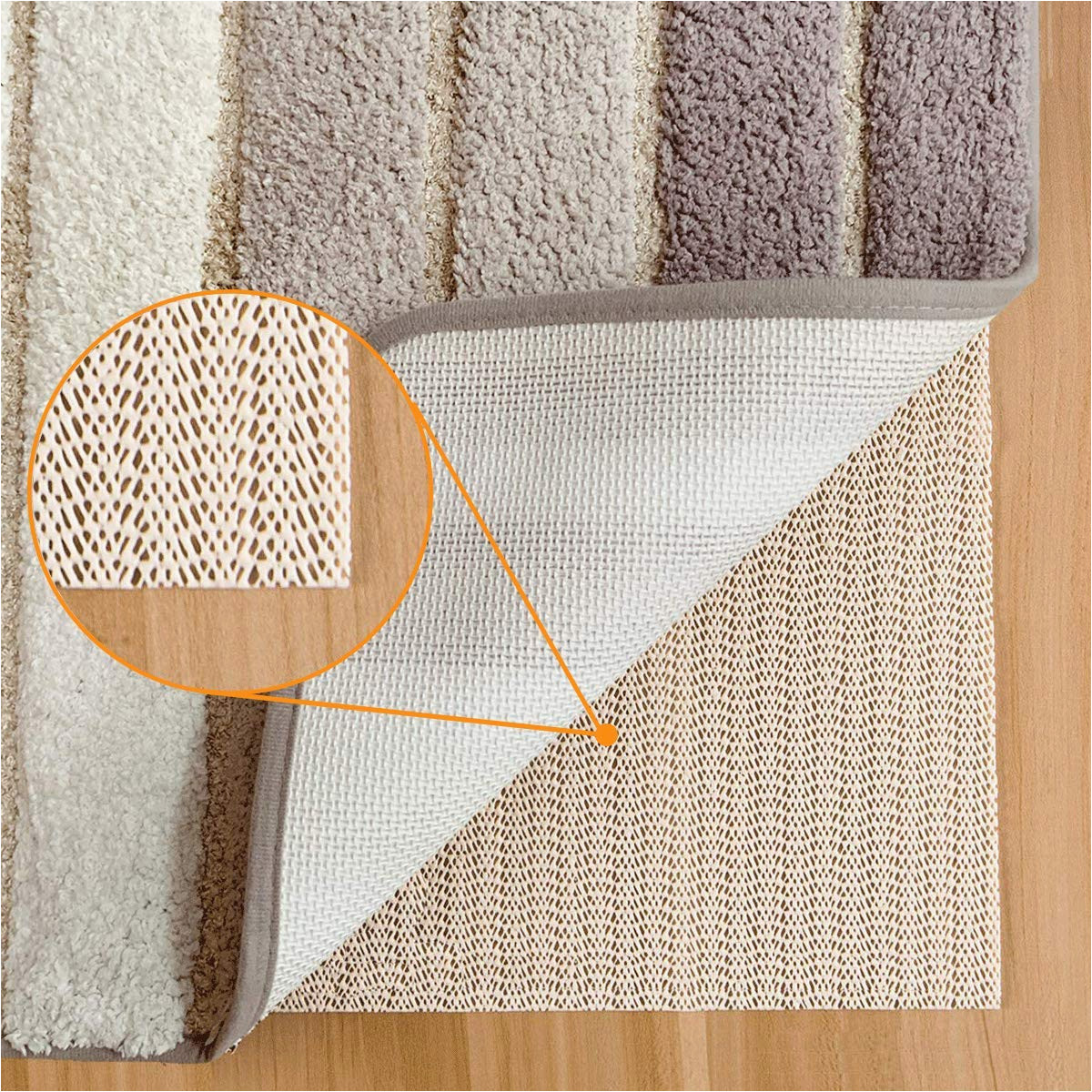 Non Skid Pad for area Rug Aurrako 5x7ft Non Slip Rug Pads, area Rug Pad Gripper for Hardwood Floors,rug Pad Gripper for Any Hard Surface Floors with 5×8 area Rugs,runner Anti …