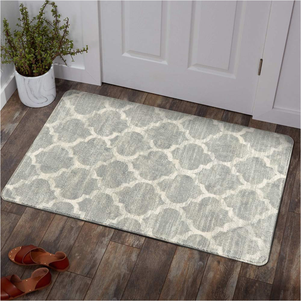 Small area Rugs 2 X 3 Lahome Moroccan area Rug – 2’x3’washable Small Entryway Rug Accent Distressed Non-slip Throw Rugs Floor Carpet Rug for Door Mat Bedroom Living Room …