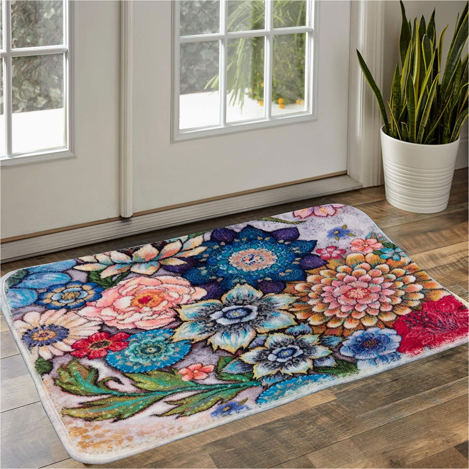 Small area Rugs 2 X 3 Yokii Boho Floral Throw Rugs 2×3 Small area Rug Vintage Distressed Colorful Flow