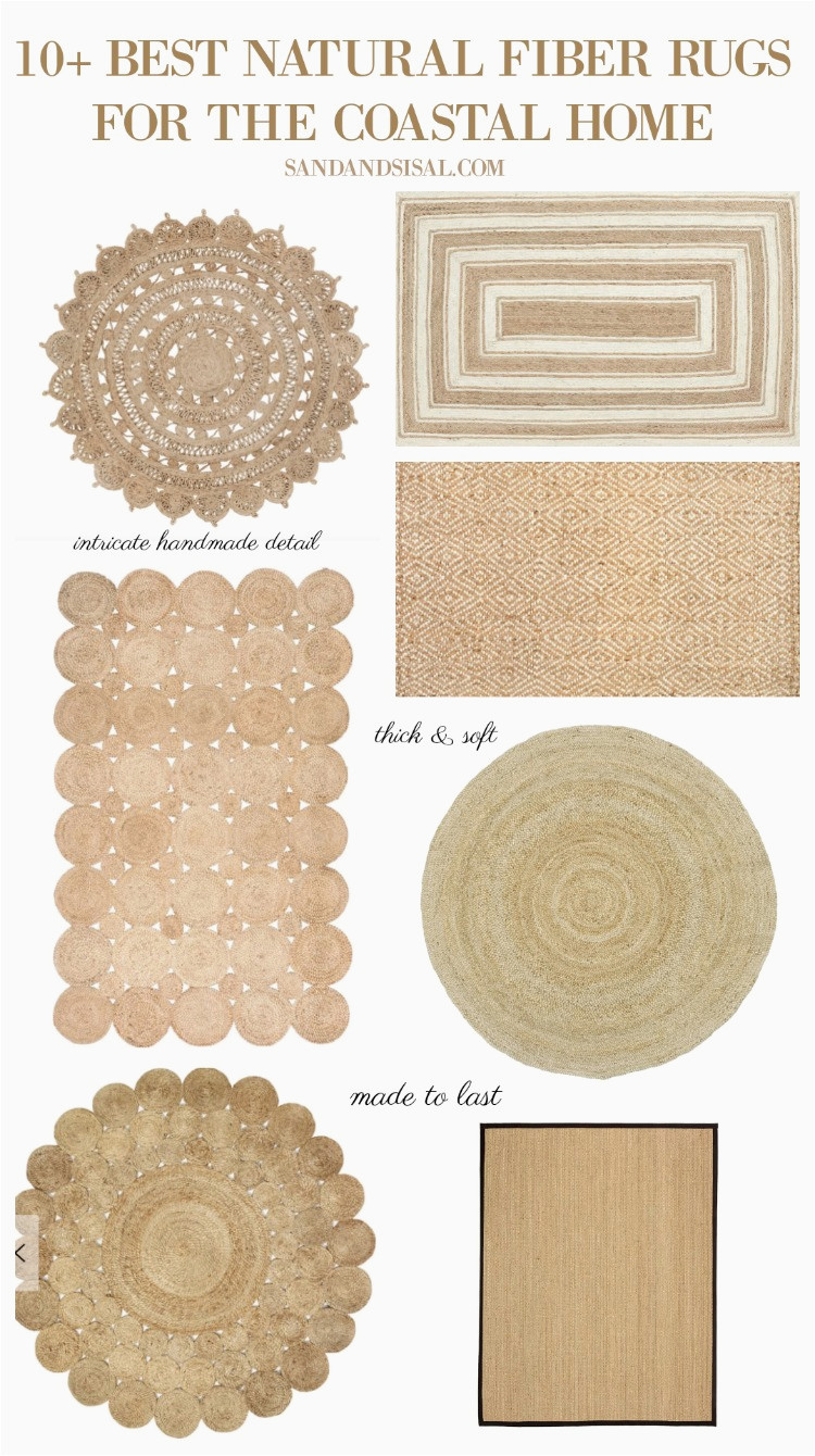 Soft Natural Fiber area Rugs the Best Natural Fiber Rugs for A Coastal Home – Sand and Sisal