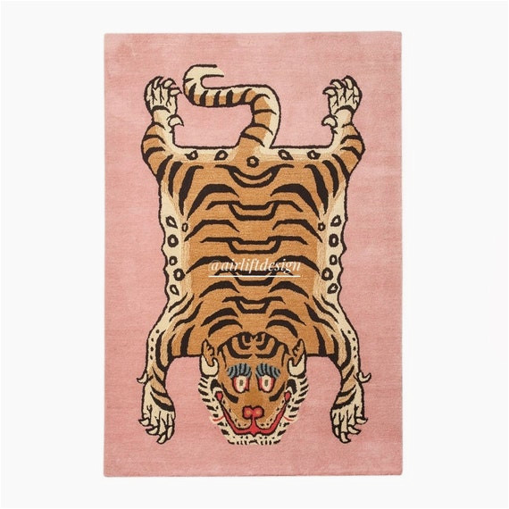 Thick Pile Wool area Rugs Wool Modern Designer Tibetan Tiger Rug Tuffted Handmade soho …