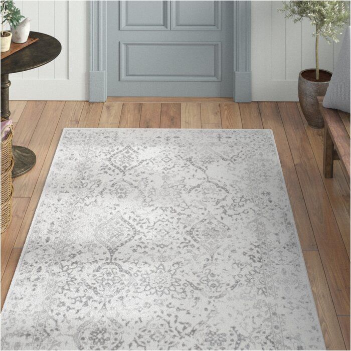 Youati Floral Ivory Gray Cream area Rug Laurel Foundry Modern Farmhouse Tapis Floral Ivoire / Gris / CrÃ¨me …